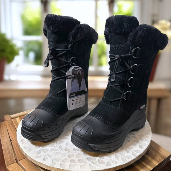 Baffin Chloe Waterproof Winter Snow Boots Black Women’s 7 Tundra Rated -40°F - Picture 2 of 14